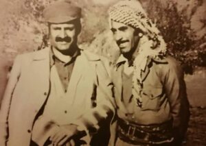 لە راستەوە: شەهید عەلی عەسکەری، شەهید دکتۆر خالید